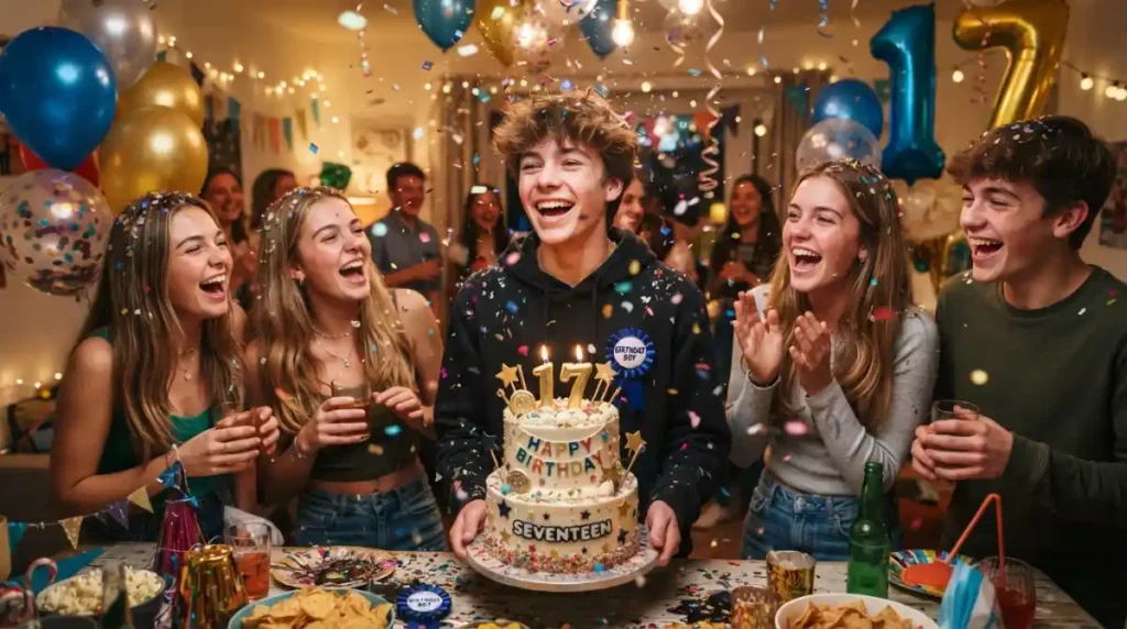Celebration Birthday Wishes for 17 Year Old Boy