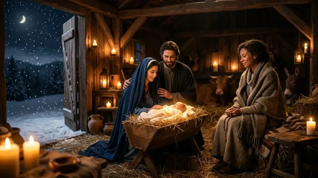 Emotional Nativity Christmas Wishes