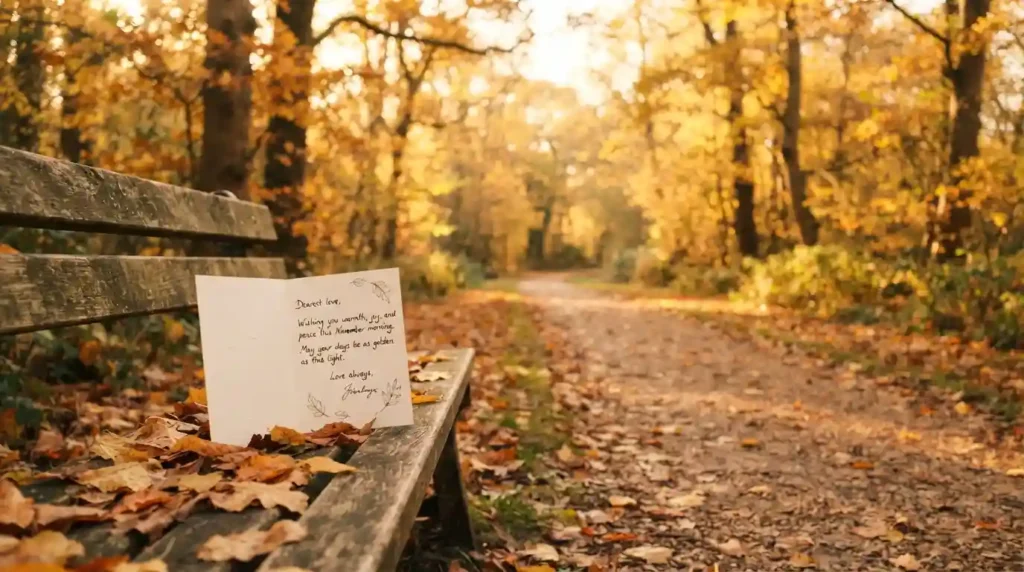 Heartfelt November Wishes for a Fresh Start