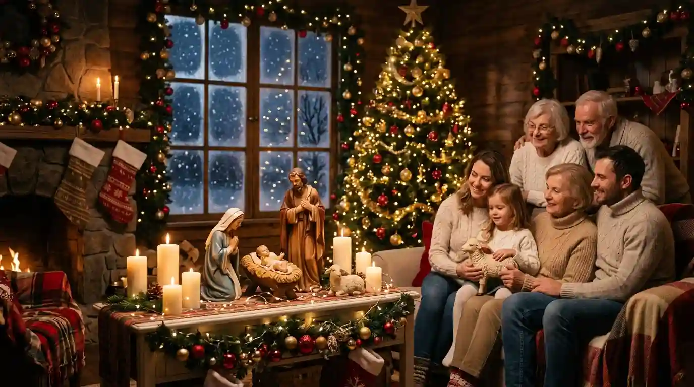 Heartfelt Nativity Merry Christmas Wishes