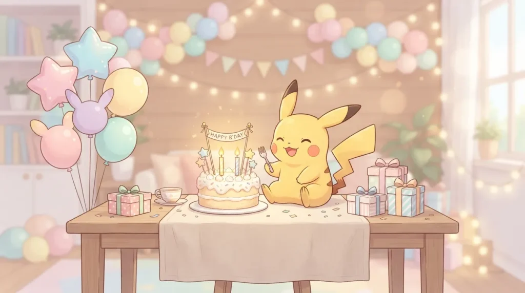Short & Sweet Pokemon Birthday Wishes