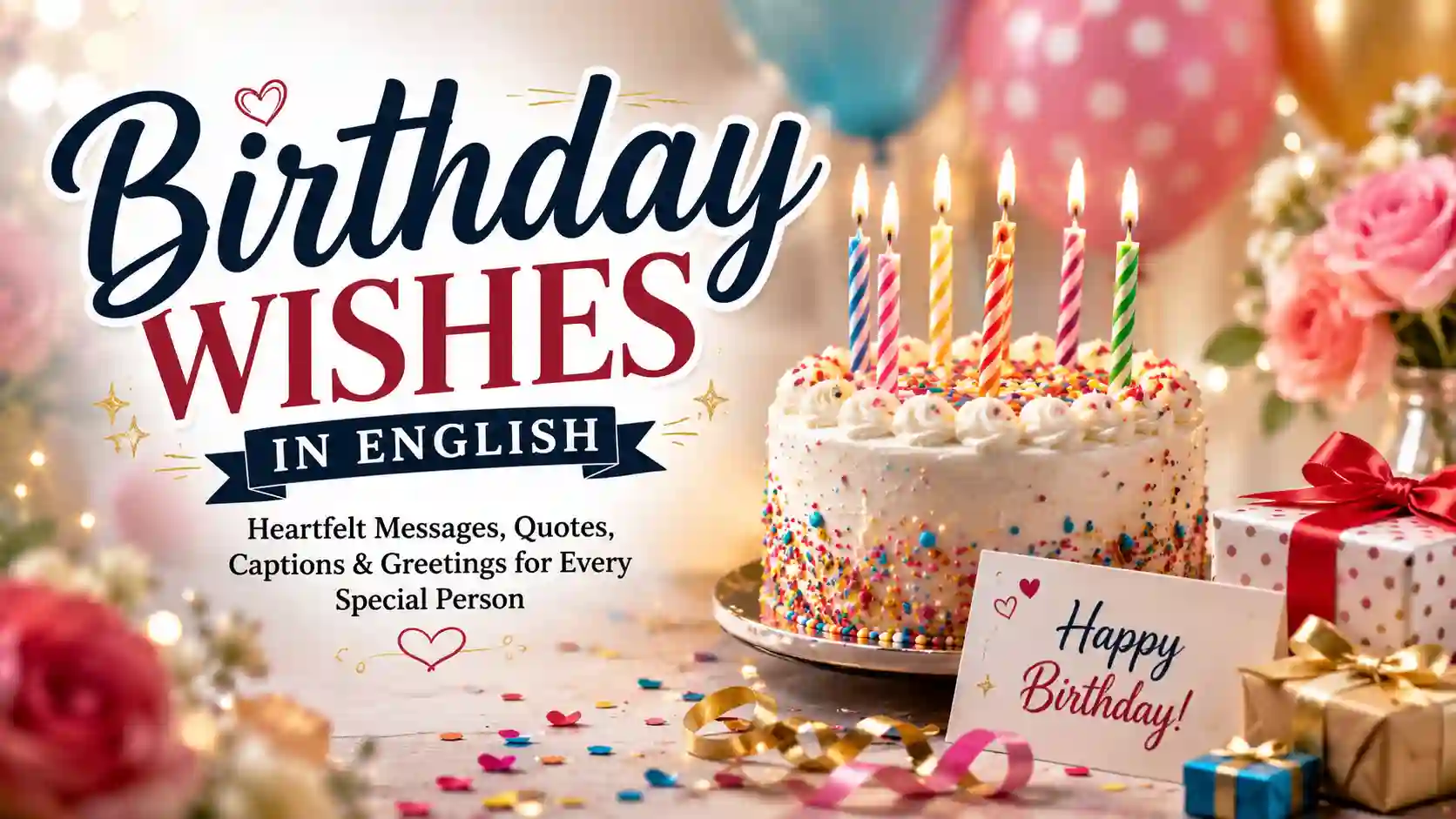 Birthday Wishes in English