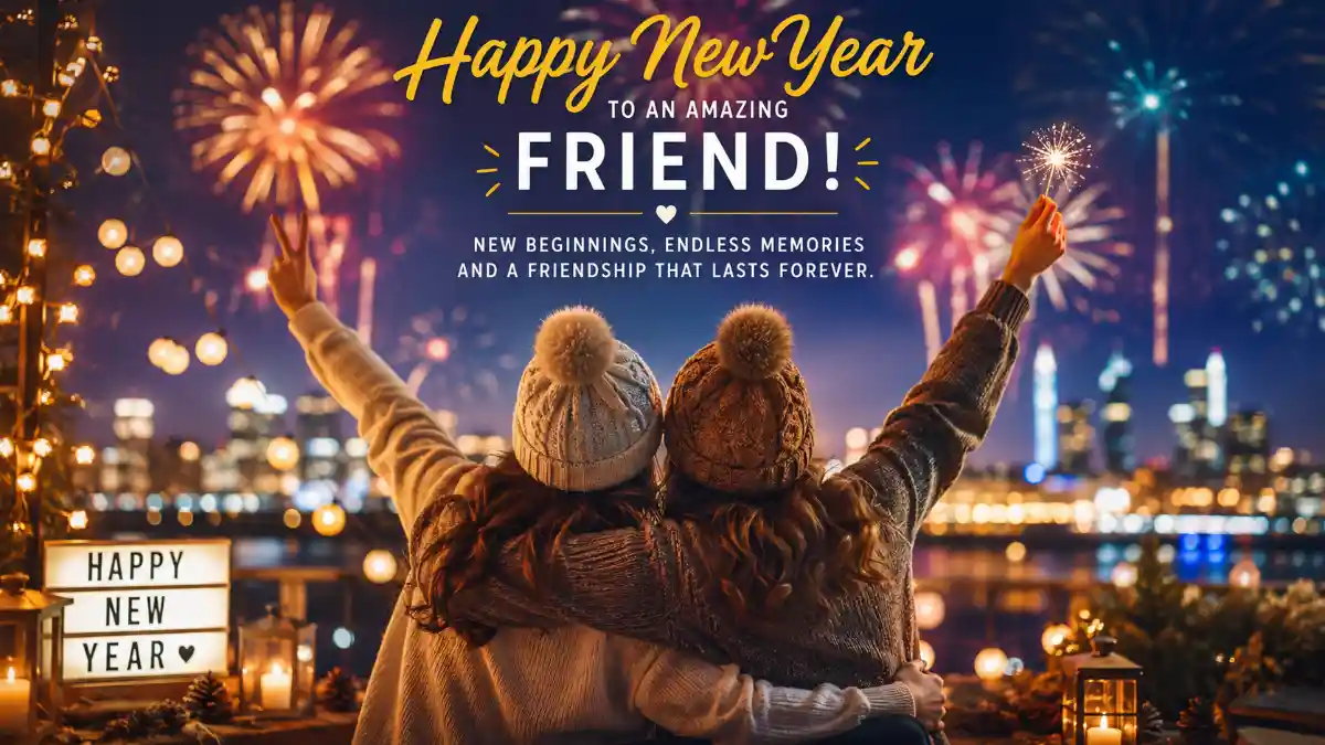 Happy New Year Wishes for Friend