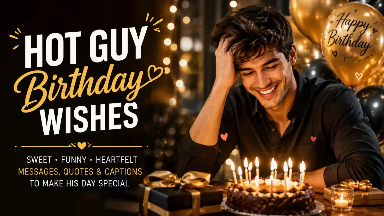 Hot Guy Birthday Wishes