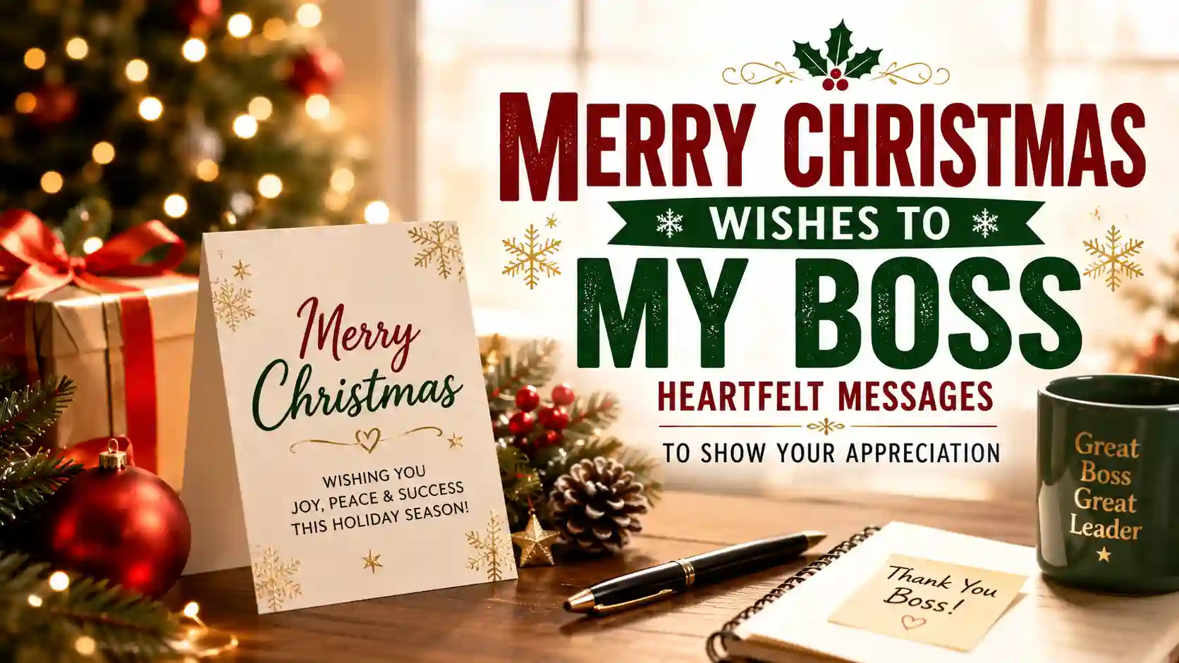 Merry Christmas Wishes to my Boss