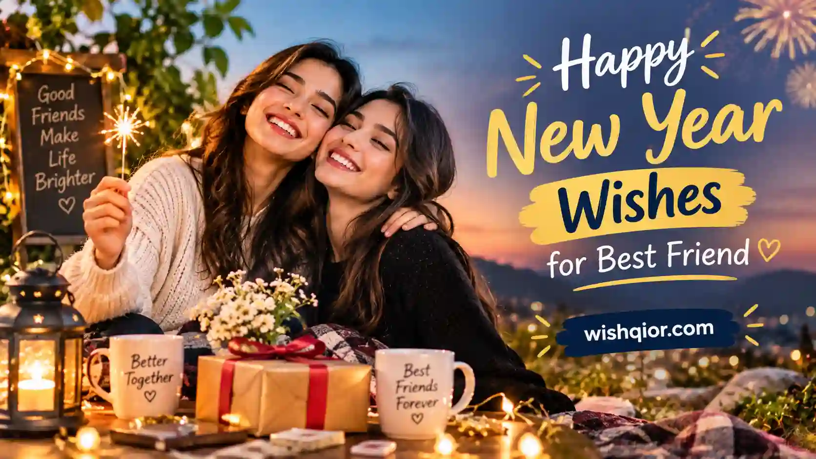 Happy New Year Wishes for Best Friend