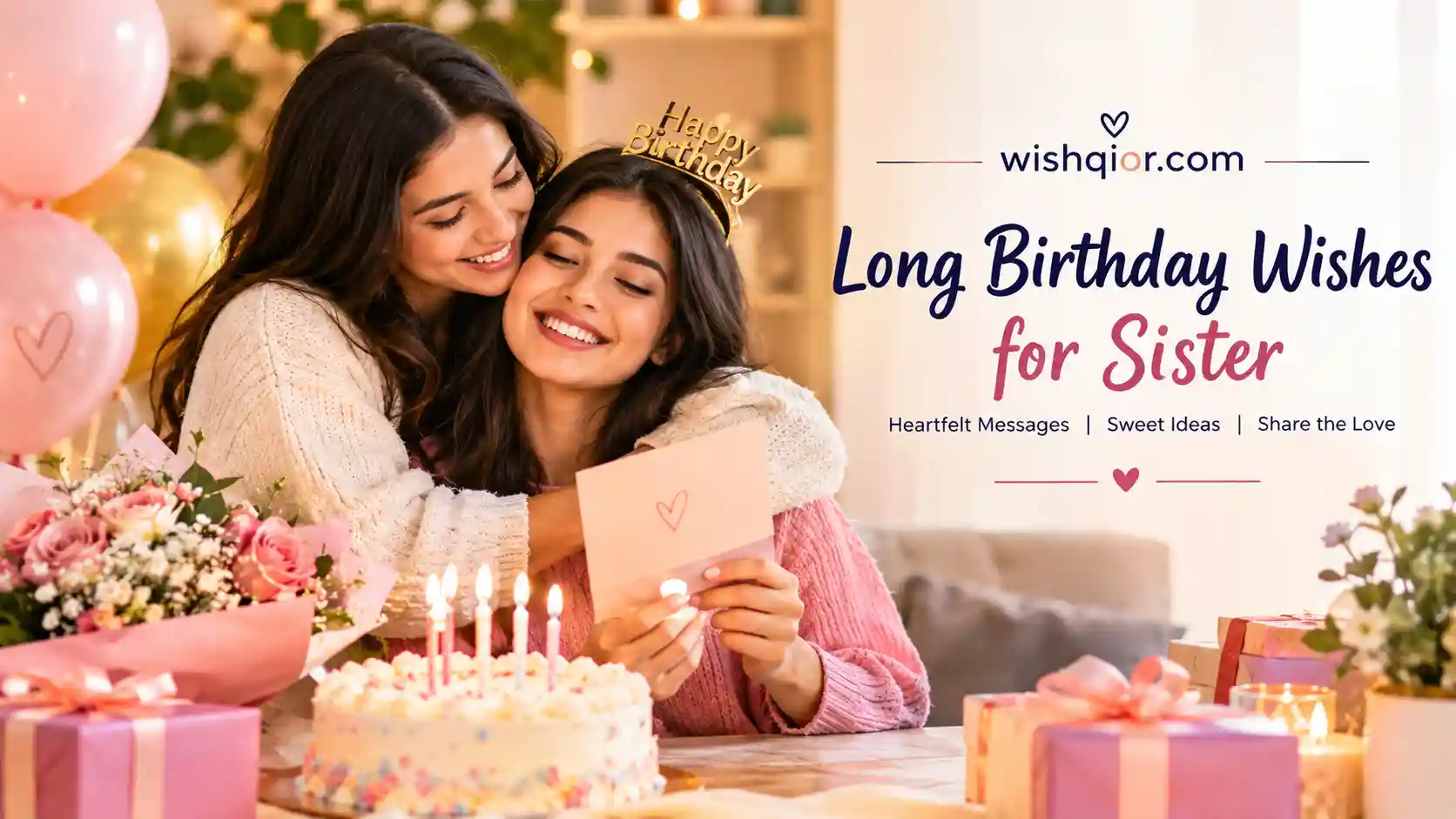 Long Birthday Wishes for Sister