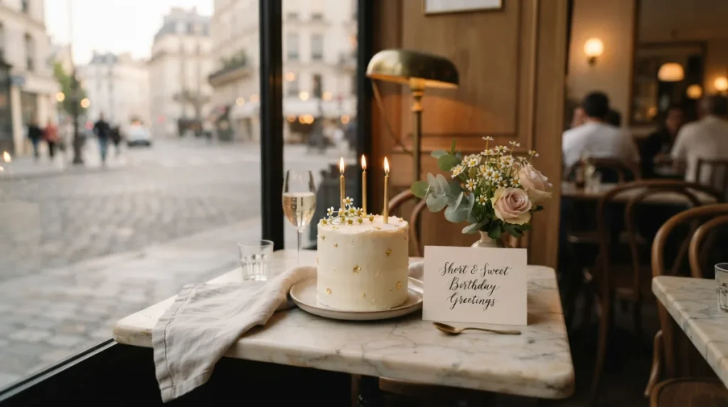 Short and Sweet Birthday Greetings in French Style