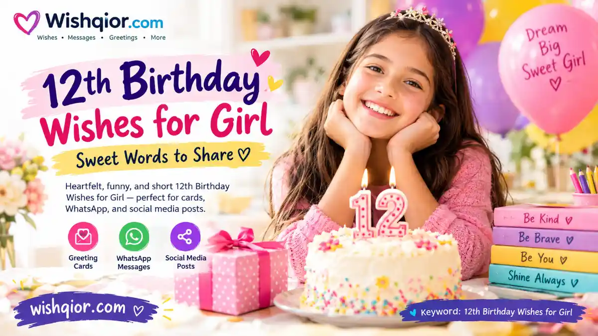 12th Birthday Wishes for Girl
