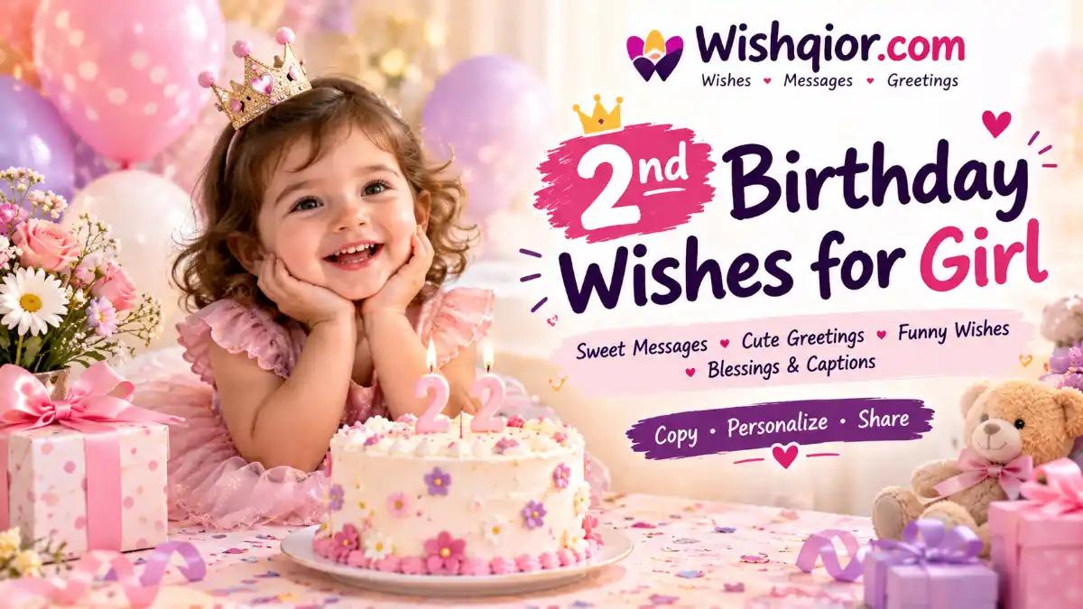 2nd Birthday Wishes for Girl