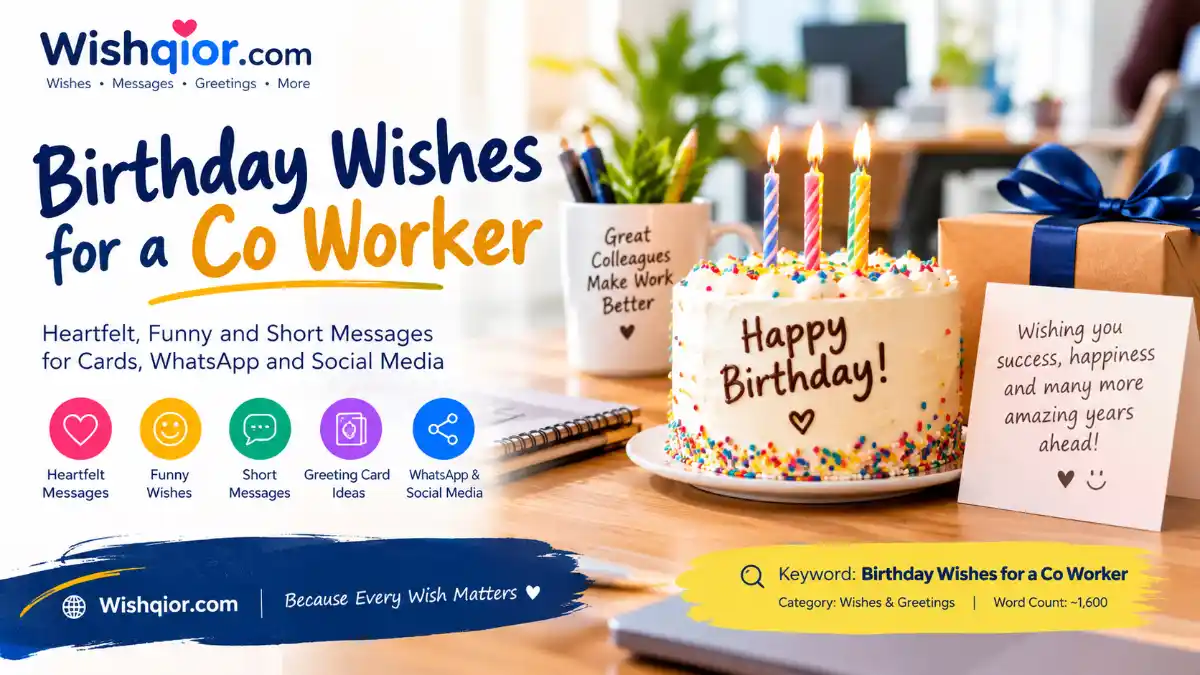 Birthday Wishes for a Co Worker