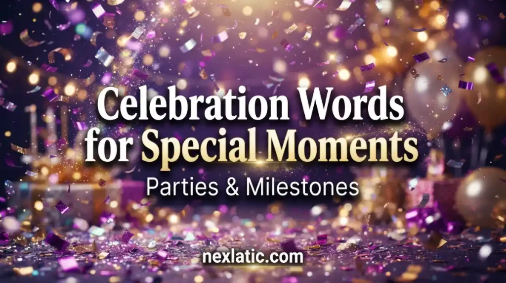Celebration Words for Special Moments