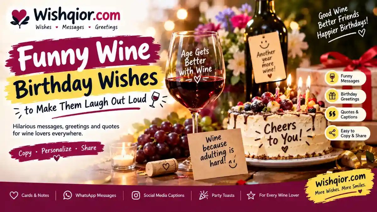 Funny Wine Birthday Wishes