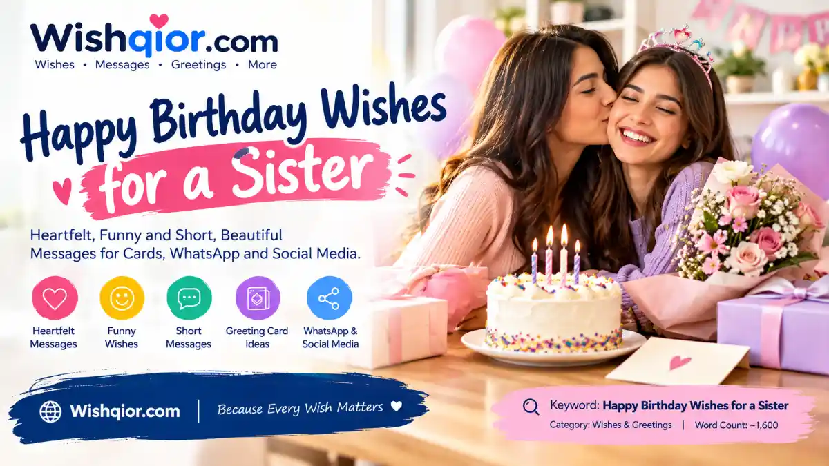 Happy Birthday Wishes for a Sister
