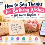 How to Say Thanks for Birthday Wishes