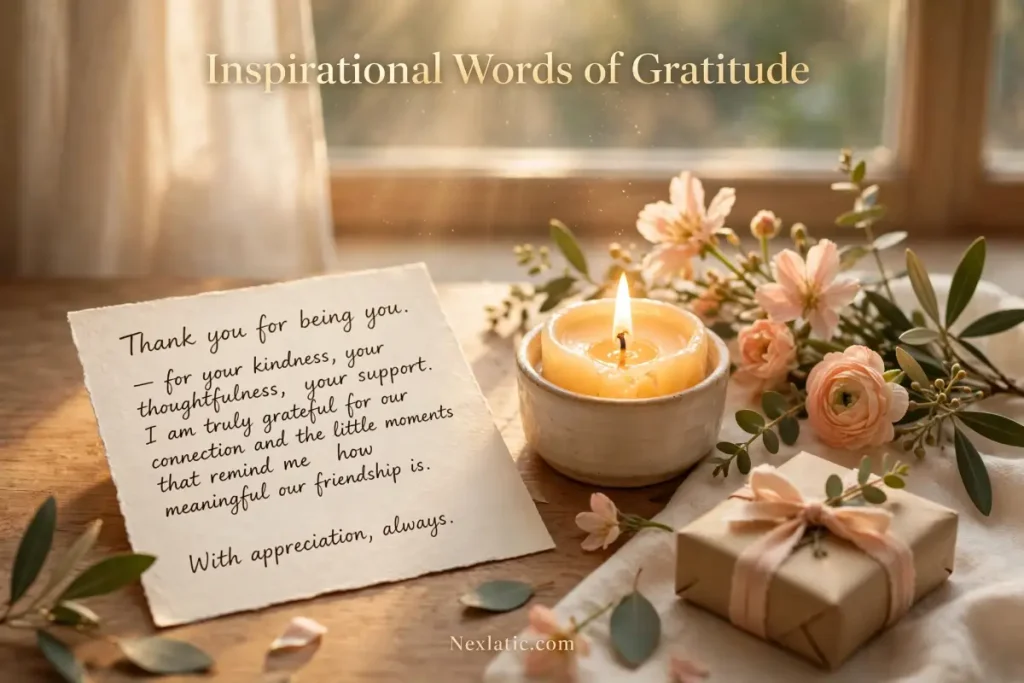 Inspirational Words of Gratitude